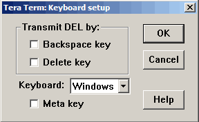 Keyboard setup
