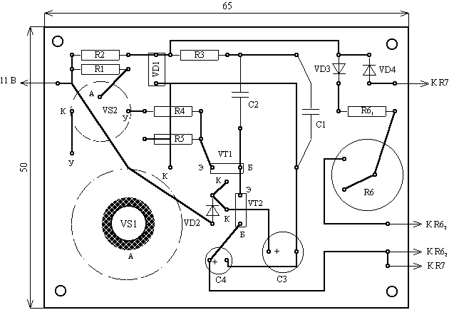 Терморегулятор для инкубатора - плата 