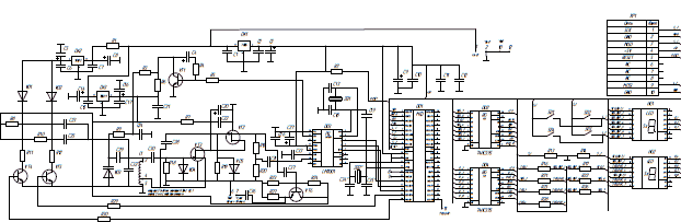 Принципиальная электрическая схема синтезатора