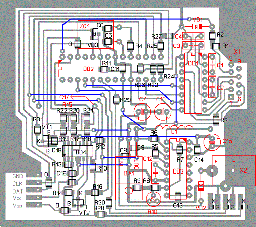 Схема платы коммутации