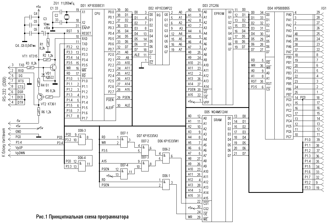 Схема программатора