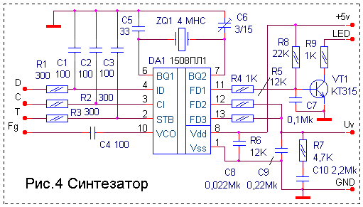 Схема синтезатора