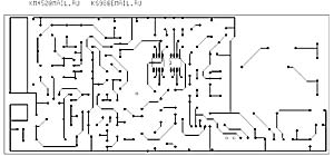 Рис. 4. Проводники нижней стороны платы.