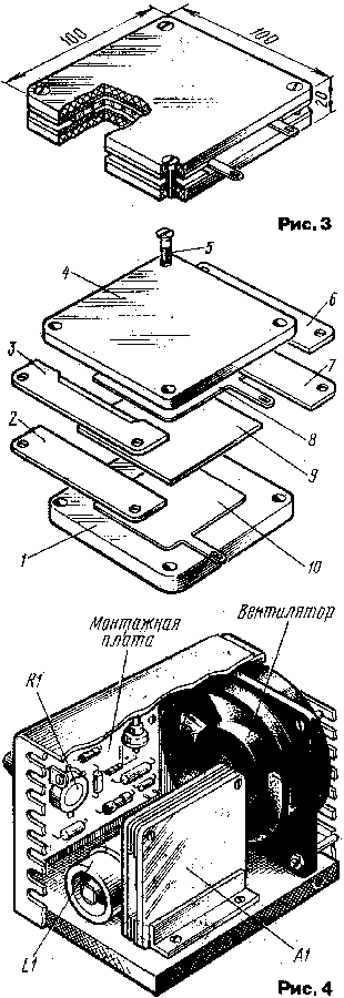  Внешний вид и деталировка элемента, вырабатывающего озон 